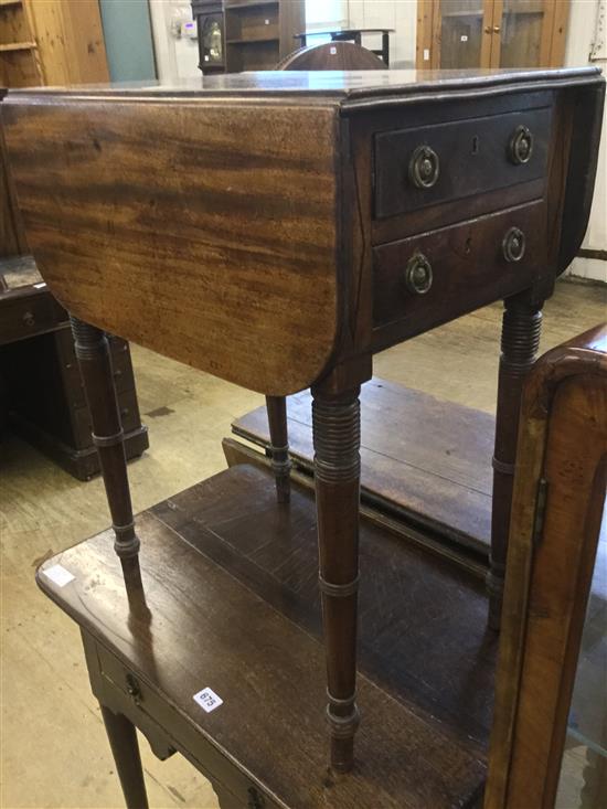 Small 19th Century drop leaf mahogany table